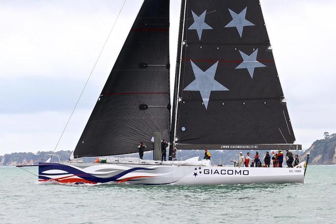 Giacomo on the Waitemata Harbour, she is the former Volvo Ocean Race winner, Groupama © Richard Gladwell www.photosport.co.nz